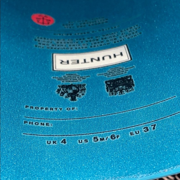 Hunter Classic Knee High Bright Teal Boots, women’s 6 - Picture 8 of 9